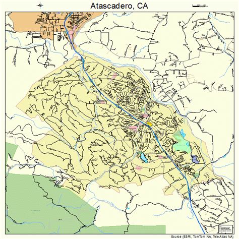street map of atascadero ca.